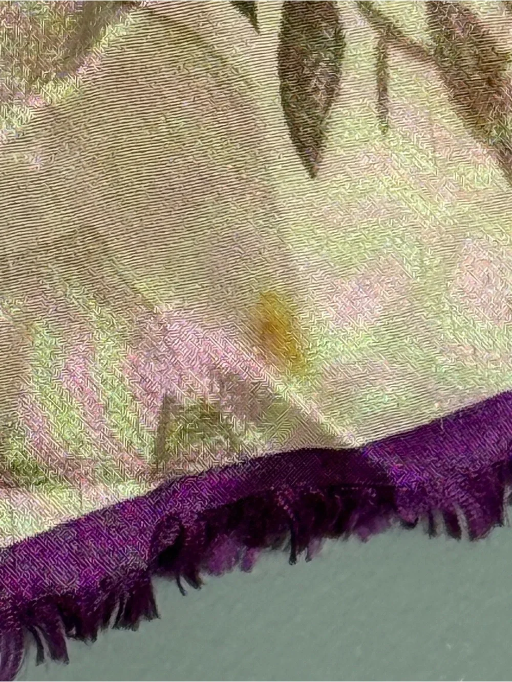 Oscar de la Renta Vintage Floral 100% Silk Scarf 10